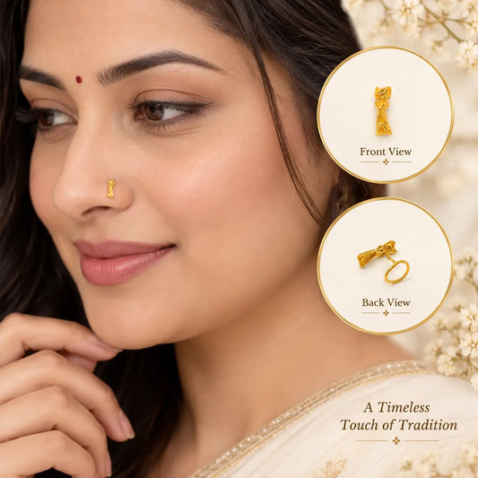 AVIRRA Gold Filled Decorative Nose Pin Backing
