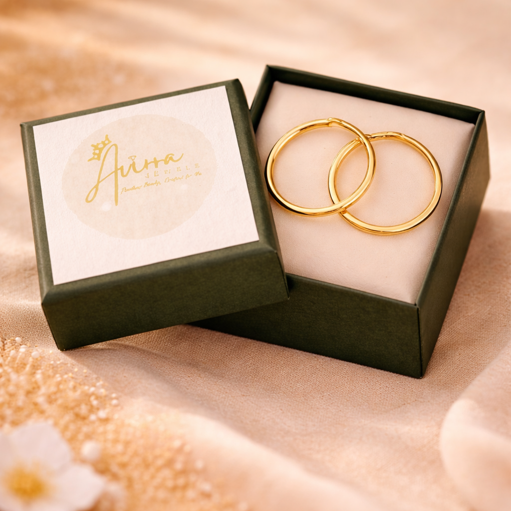 Gold-Filled Classic Hoop Earrings for Women