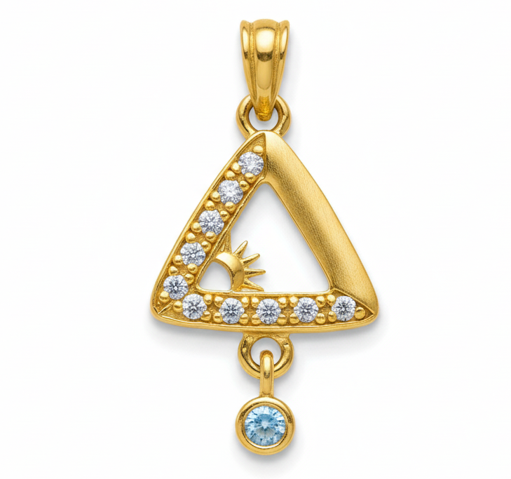 Trine Spark Diamond-Look Pendant