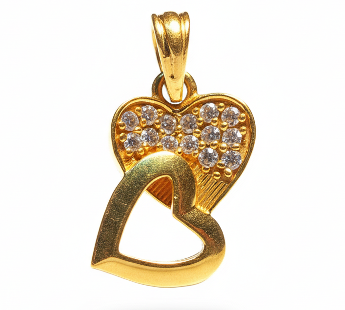 Eternal Heart Diamond-Look Pendant