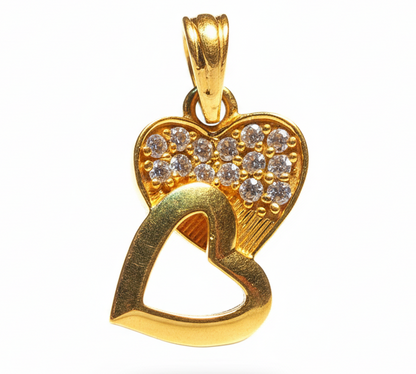 Eternal Heart Diamond-Look Pendant