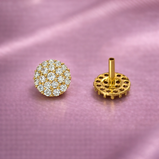 Crystal Dome Stud Nose Pin
