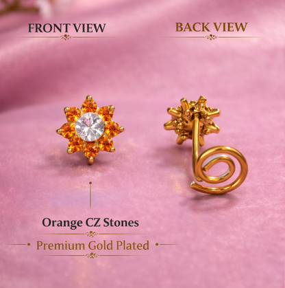 Sunset Spark Wire Nose Pin