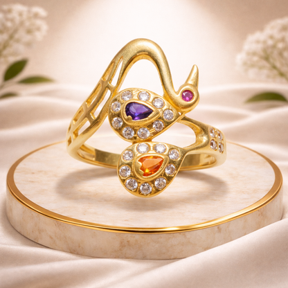 Stylish Gold Filled Open-Design Ring