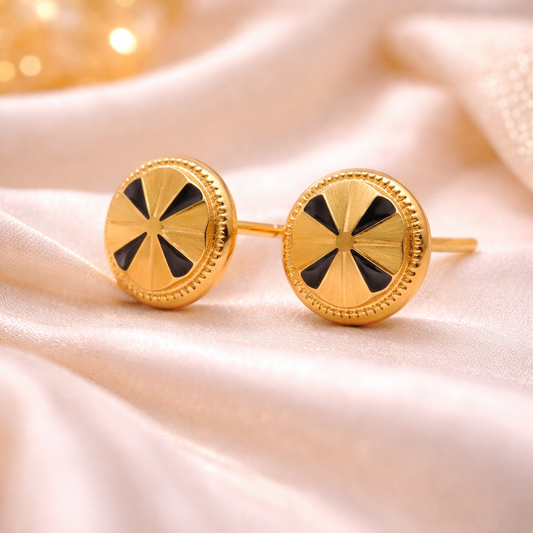 Classic Star Cut Gold Filled Stud Earrings