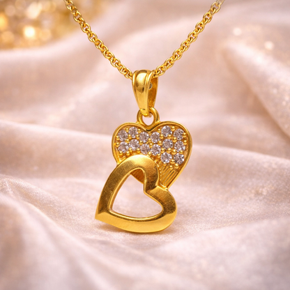 Eternal Heart Diamond-Look Pendant