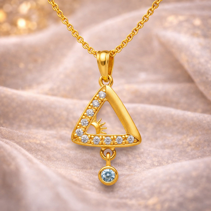 Trine Spark Diamond-Look Pendant