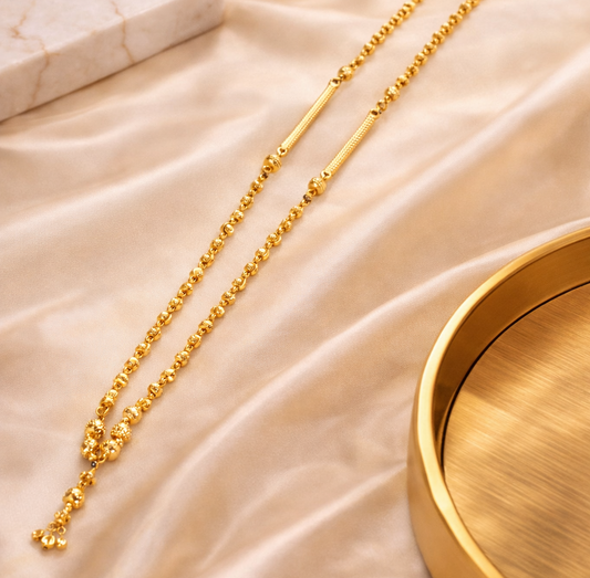Traditional Beaded Gold Filled Mangalsutra Chain