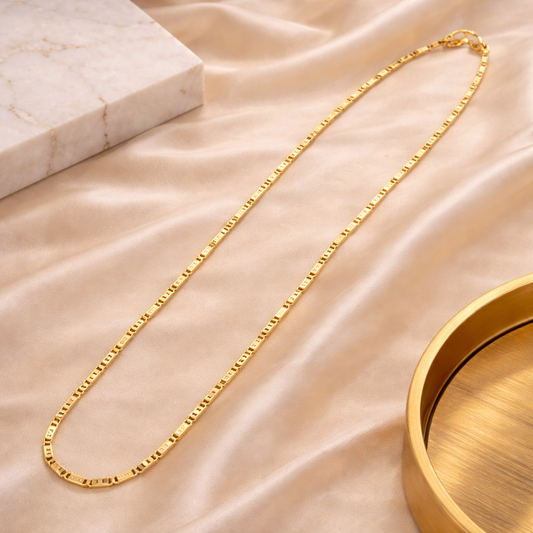 Classic Box Link Gold Filled Chain Necklace