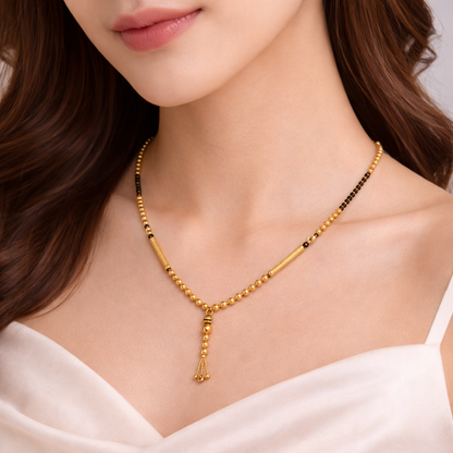 Traditional Gold Filled Mangalsutra Necklace