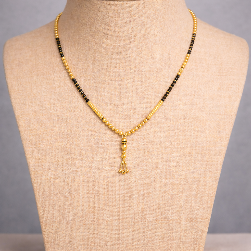 Traditional Gold Filled Mangalsutra Necklace
