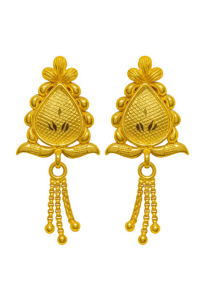 Traditional Teardrop Gold Filled Dangle Earrings