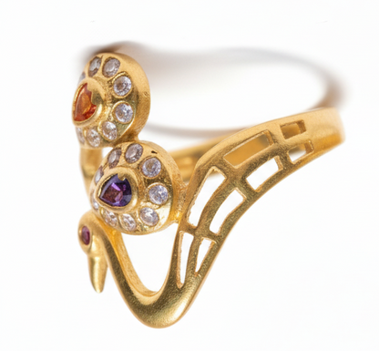 Stylish Gold Filled Open-Design Ring
