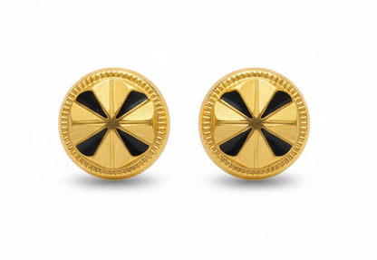Classic Star Cut Gold Filled Stud Earrings