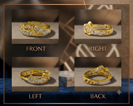 AVIRRA Gold Filled Infinity CZ Nose Ring