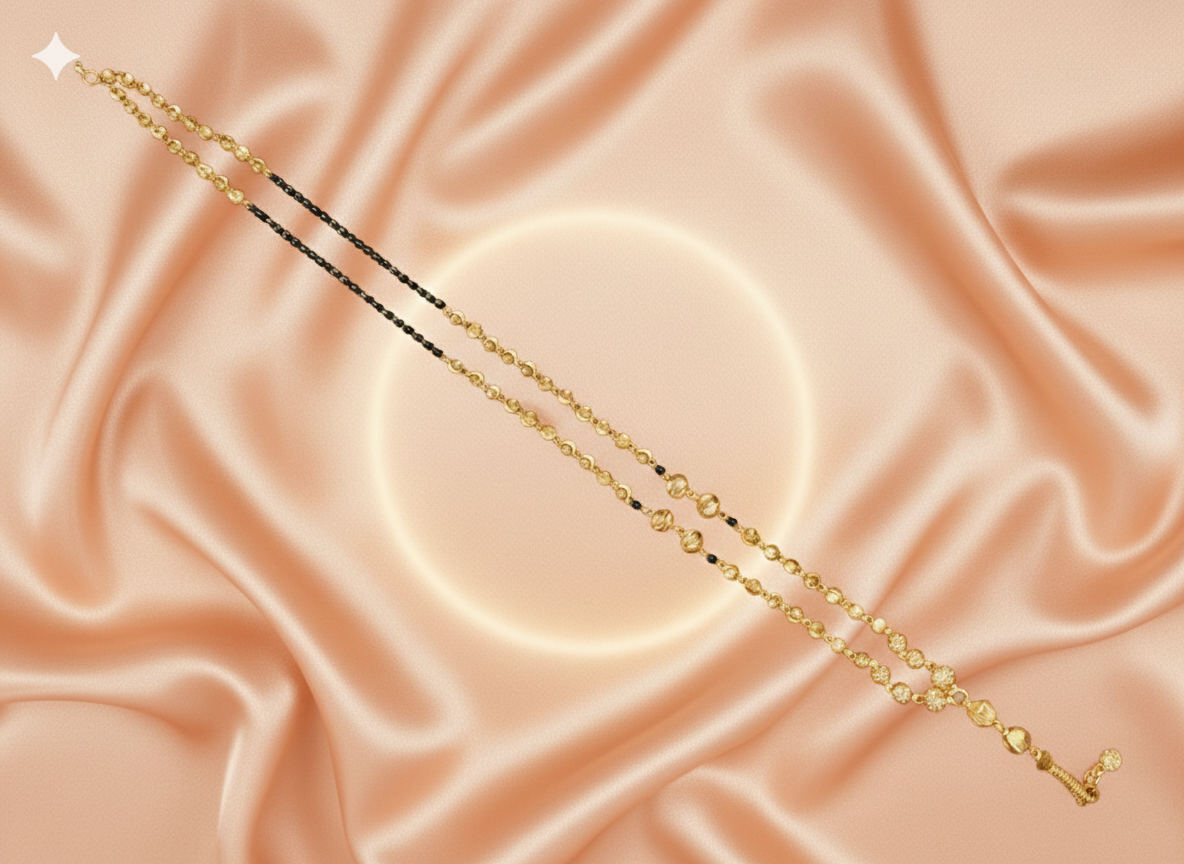 Elegant Dual Chain Gold Filled Mangalsutra