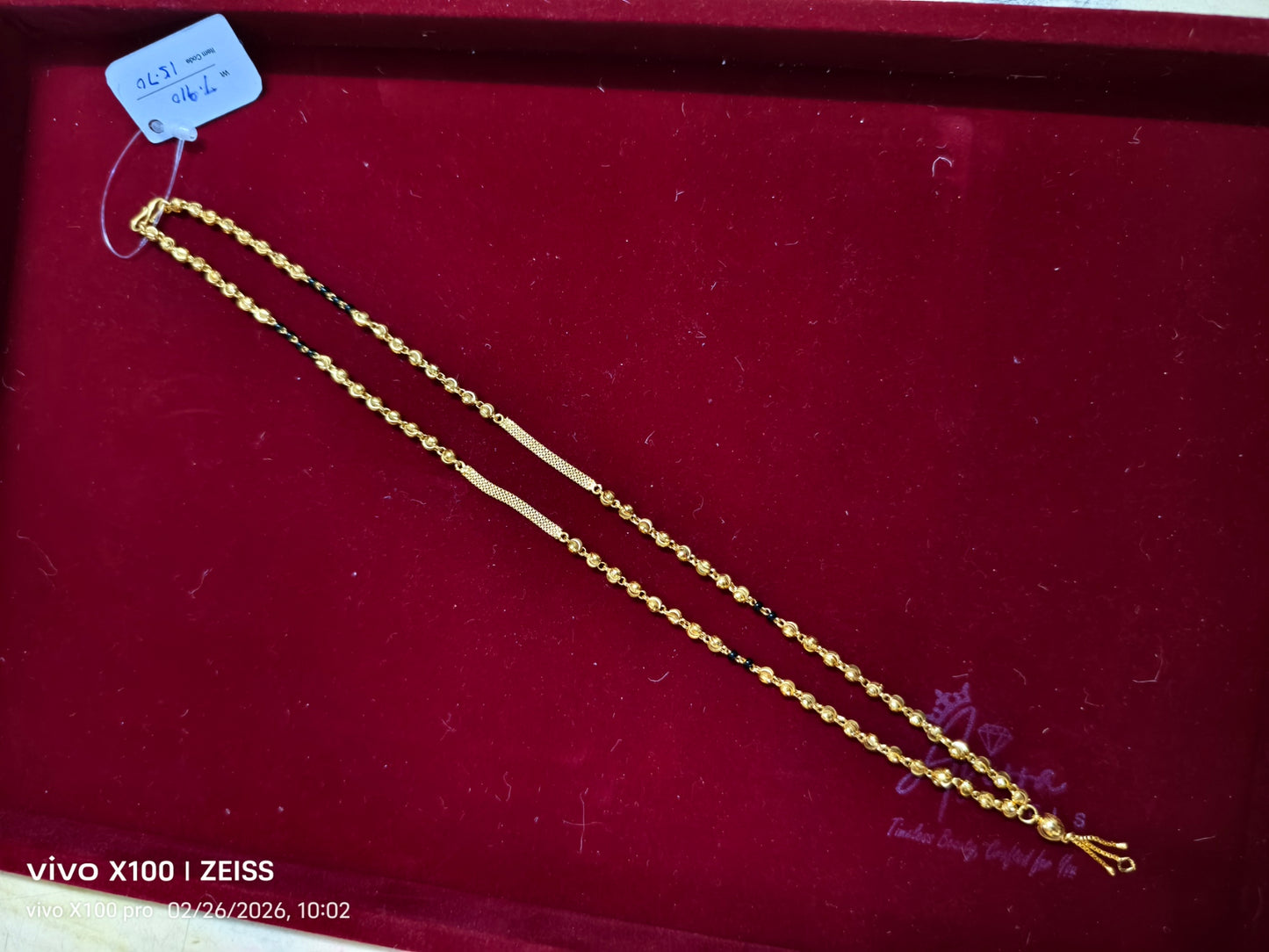 Traditional Gold Filled Mangalsutra Necklace