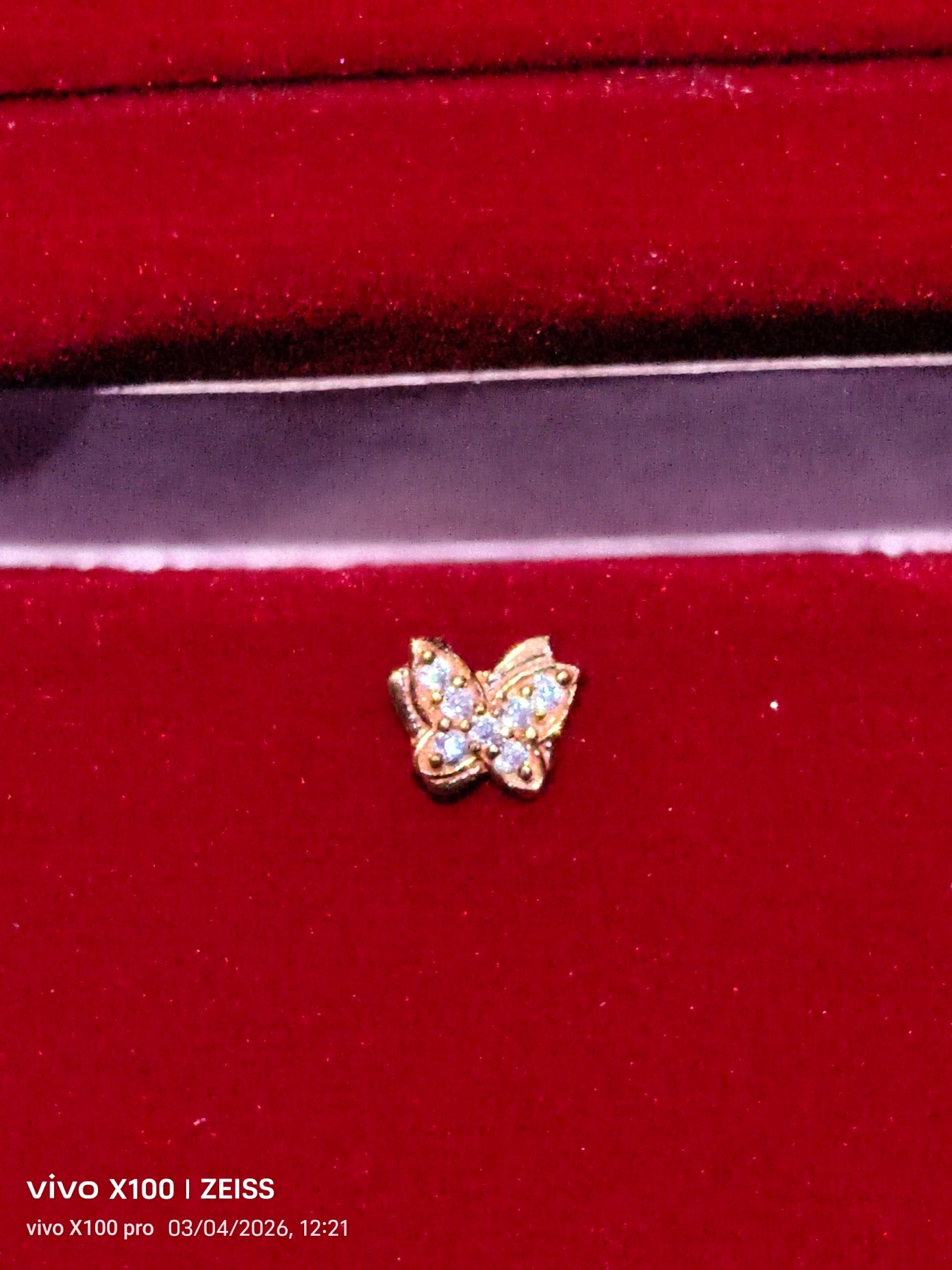 Elegant Butterfly CZ Wire Nose Pin