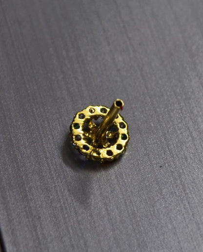 Multi-Color Wheel Stud Nose Pin