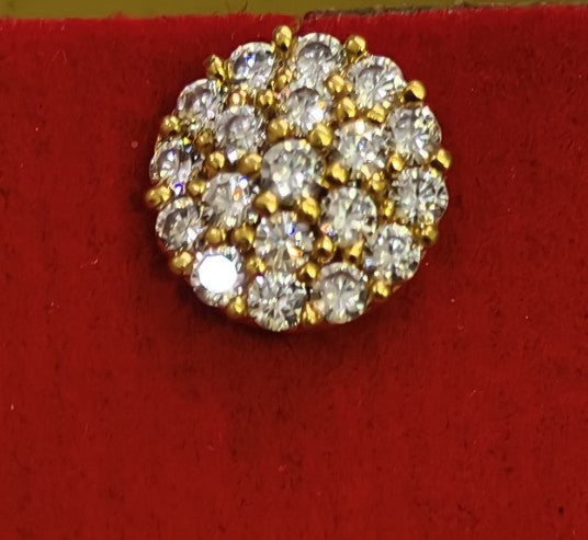 Crystal Dome Stud Nose Pin