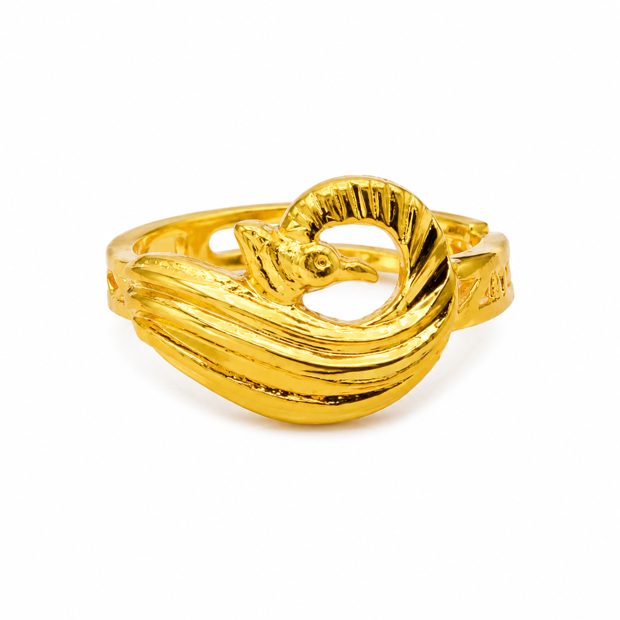 AVIRRA Gold Filled Royal Peacock Hoop Nose Ring
