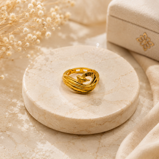 AVIRRA Gold Filled Royal Peacock Hoop Nose Ring