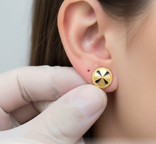 Classic Star Cut Gold Filled Stud Earrings
