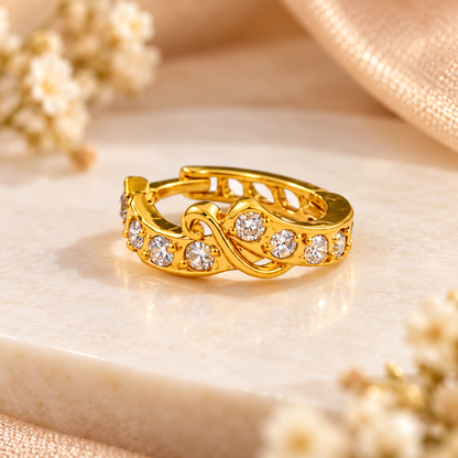 AVIRRA Gold Filled Infinity CZ Nose Ring