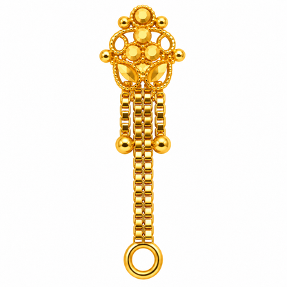 AVIRRA Floral Triple Chain Gold Filled Nose Pin
