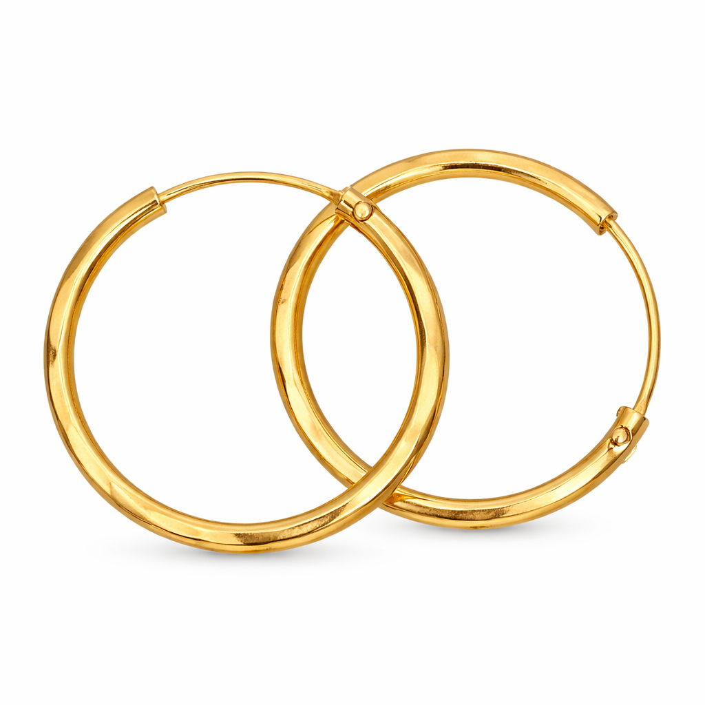 Gold-Filled Classic Hoop Earrings for Women