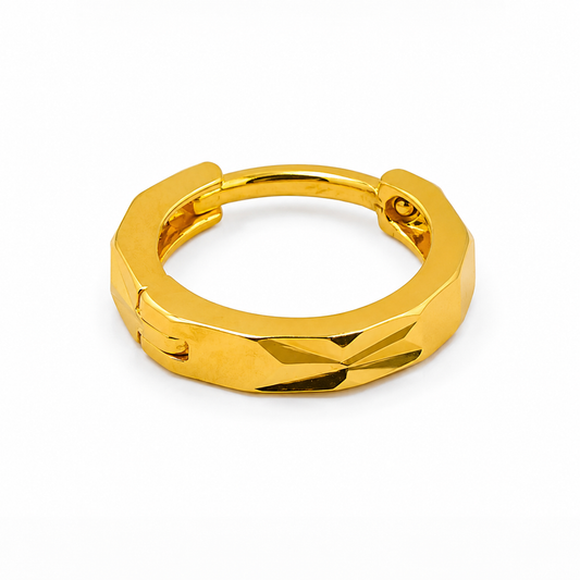 AVIRRA Gold Filled Faceted Hoop Nose Ring