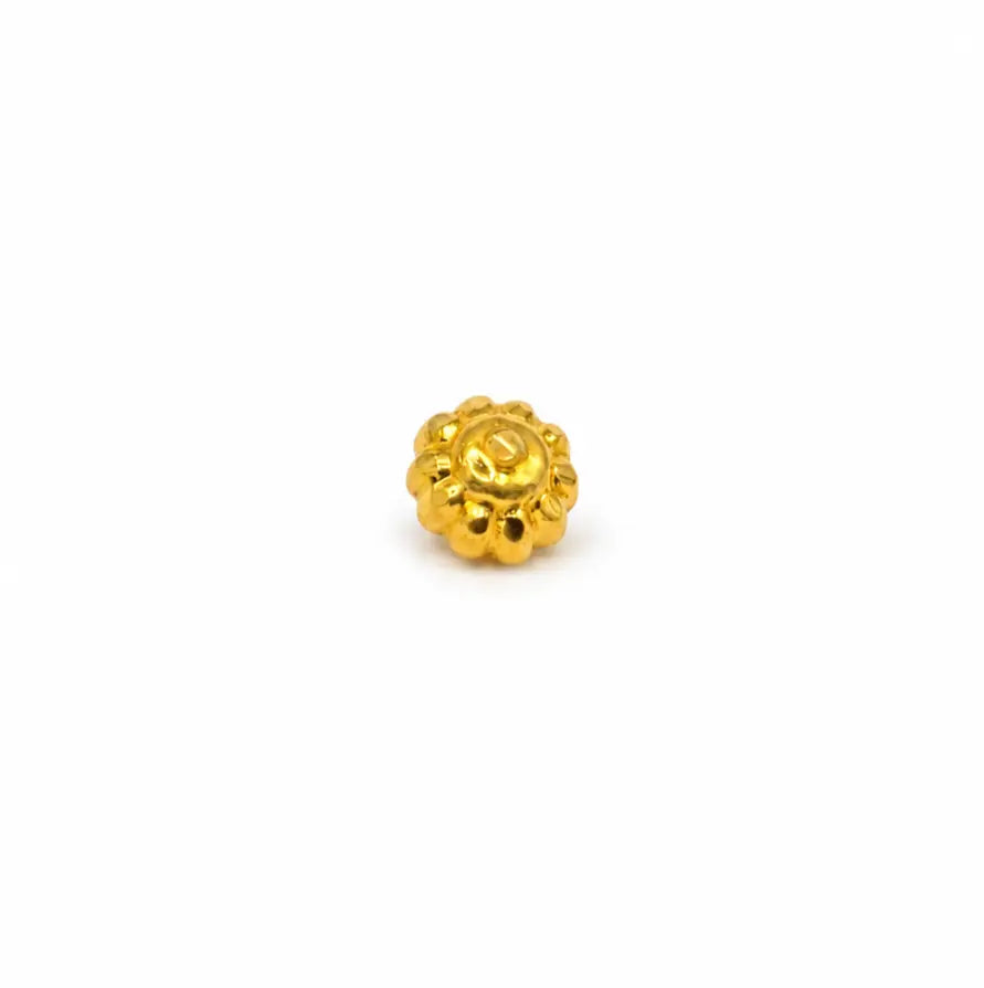 AVIRRA Gold Filled Floral Beaded Nose Pin