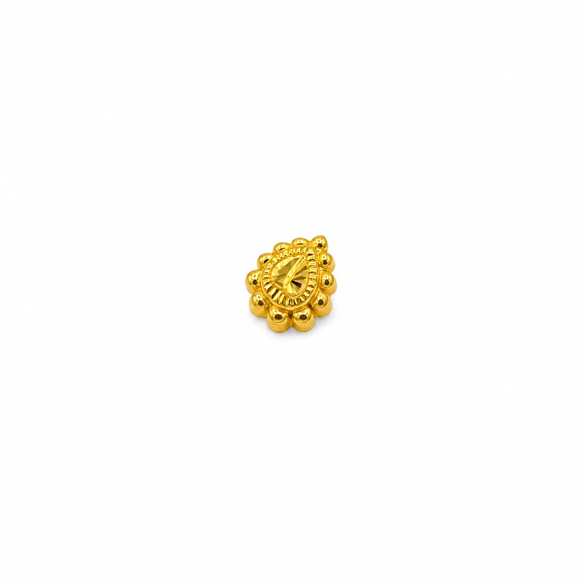 AVIRRA Gold Filled Paisley Floral Wired Nose Pin