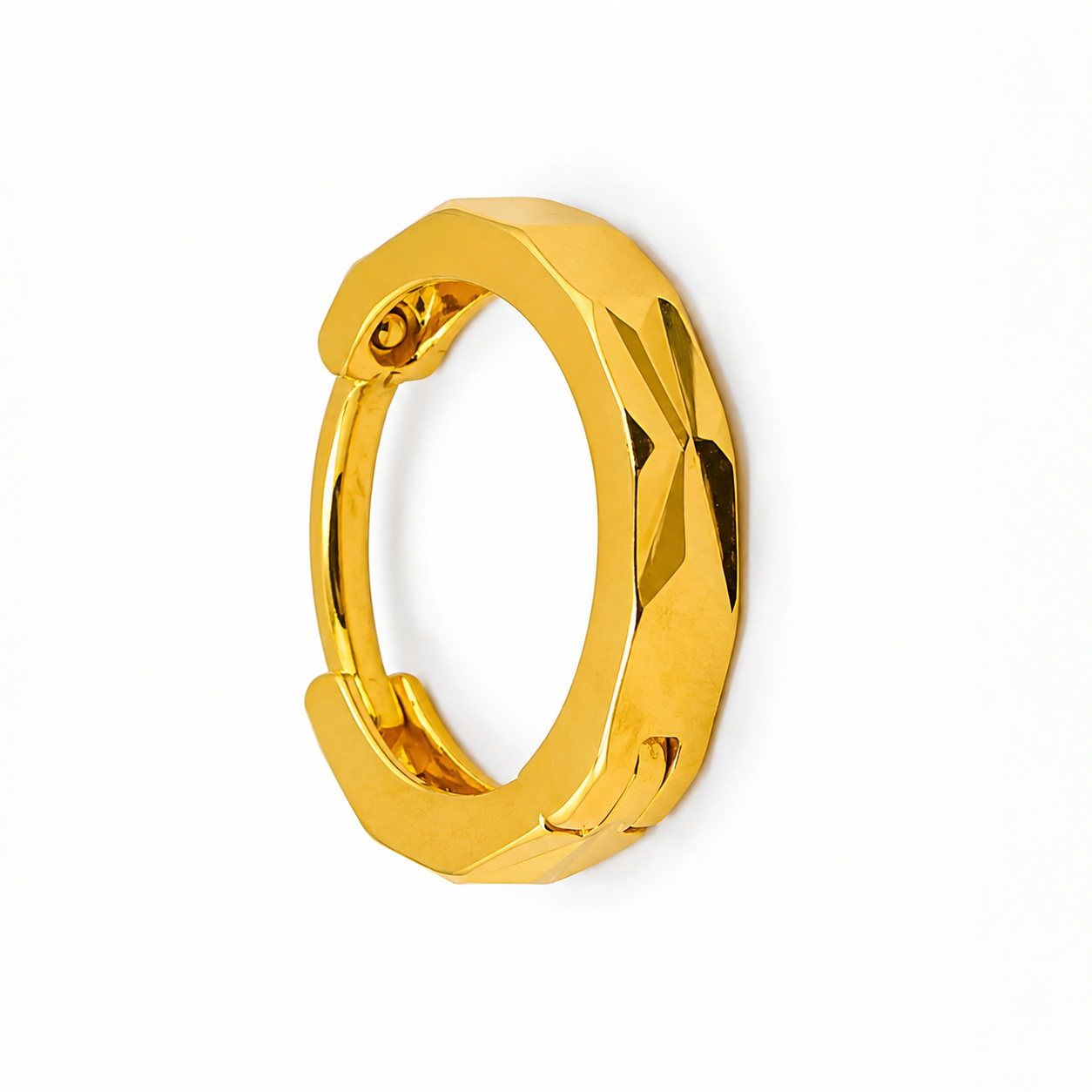 AVIRRA Gold Filled Faceted Hoop Nose Ring