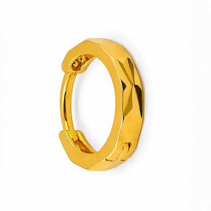 AVIRRA Gold Filled Faceted Hoop Nose Ring
