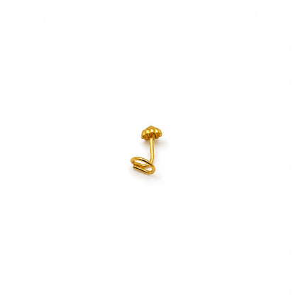 AVIRRA Gold Filled Floral Beaded Nose Pin