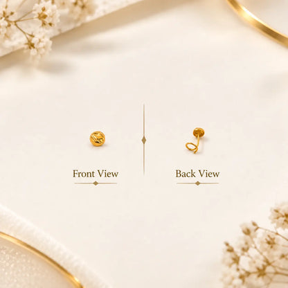 AVIRRA Gold Filled Plain Round Wired Nose Pin