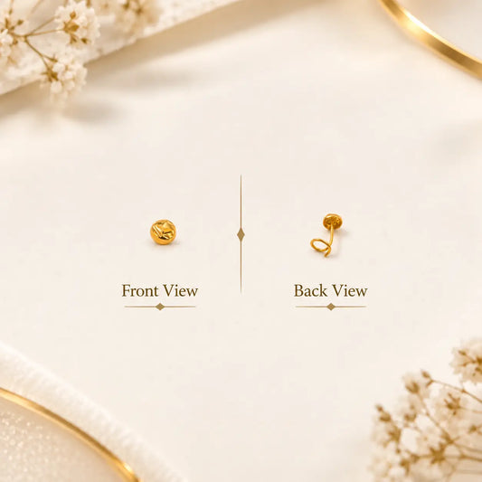 AVIRRA Gold Filled Plain Round Wired Nose Pin